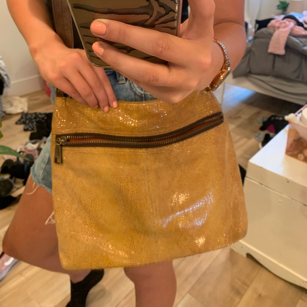 Yellow HOBO purse.